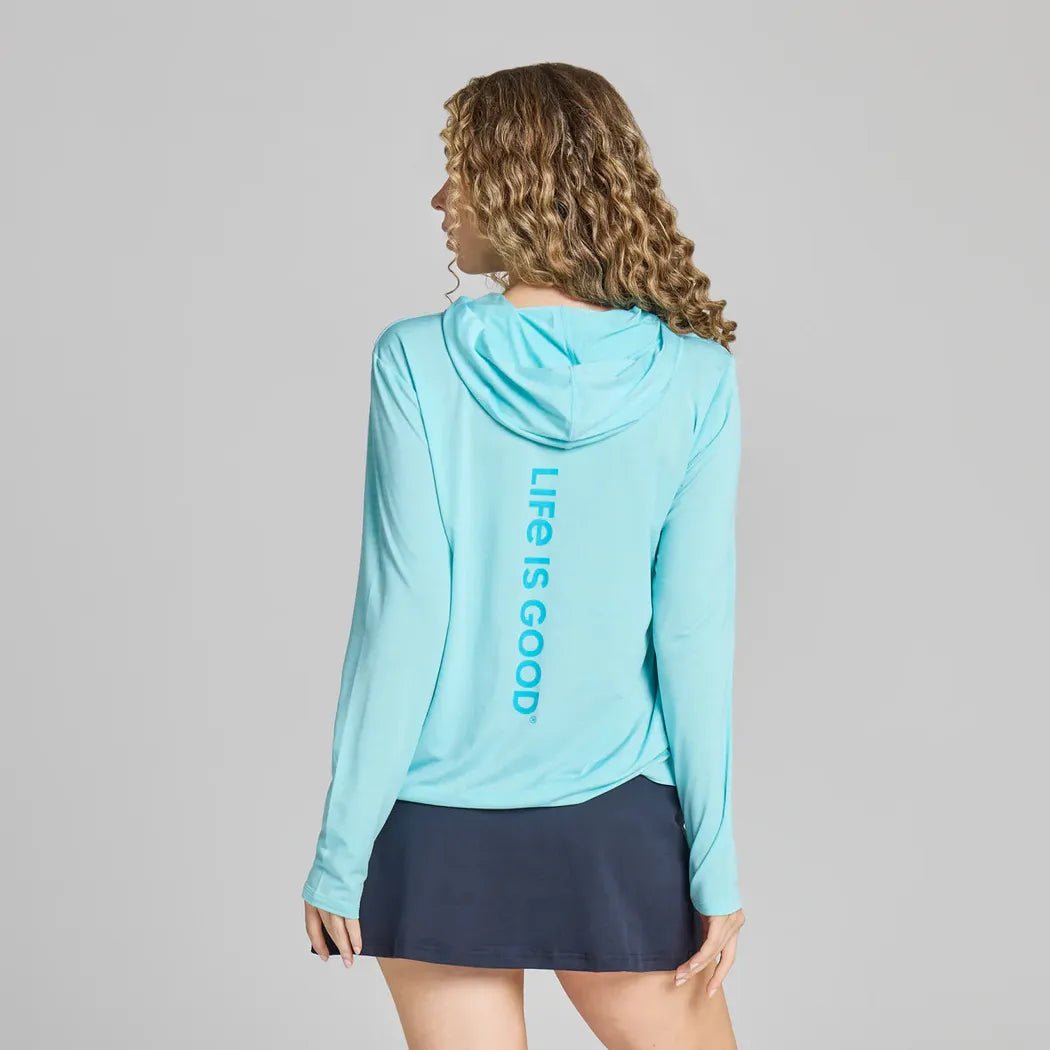 Life is Good Women's Life is Good Long Sleeve Sun Crusher Hoodie-Women's - Clothing - Tops-Appalachian Outfitters