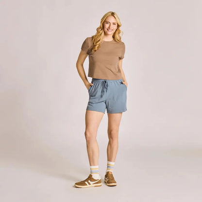 Life is Good Women's Solid Crusher-FLEX Shorts-Women's - Clothing - Bottoms-Appalachian Outfitters