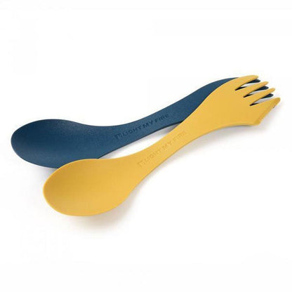 Light My Fire Spork Original BIO 2-pack-Camping - Cooking - Utensils-Musty Yellow/Hazy Blue-Appalachian Outfitters