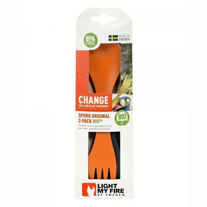 Light My Fire Spork Original BIO 2-pack-Camping - Cooking - Utensils-Appalachian Outfitters