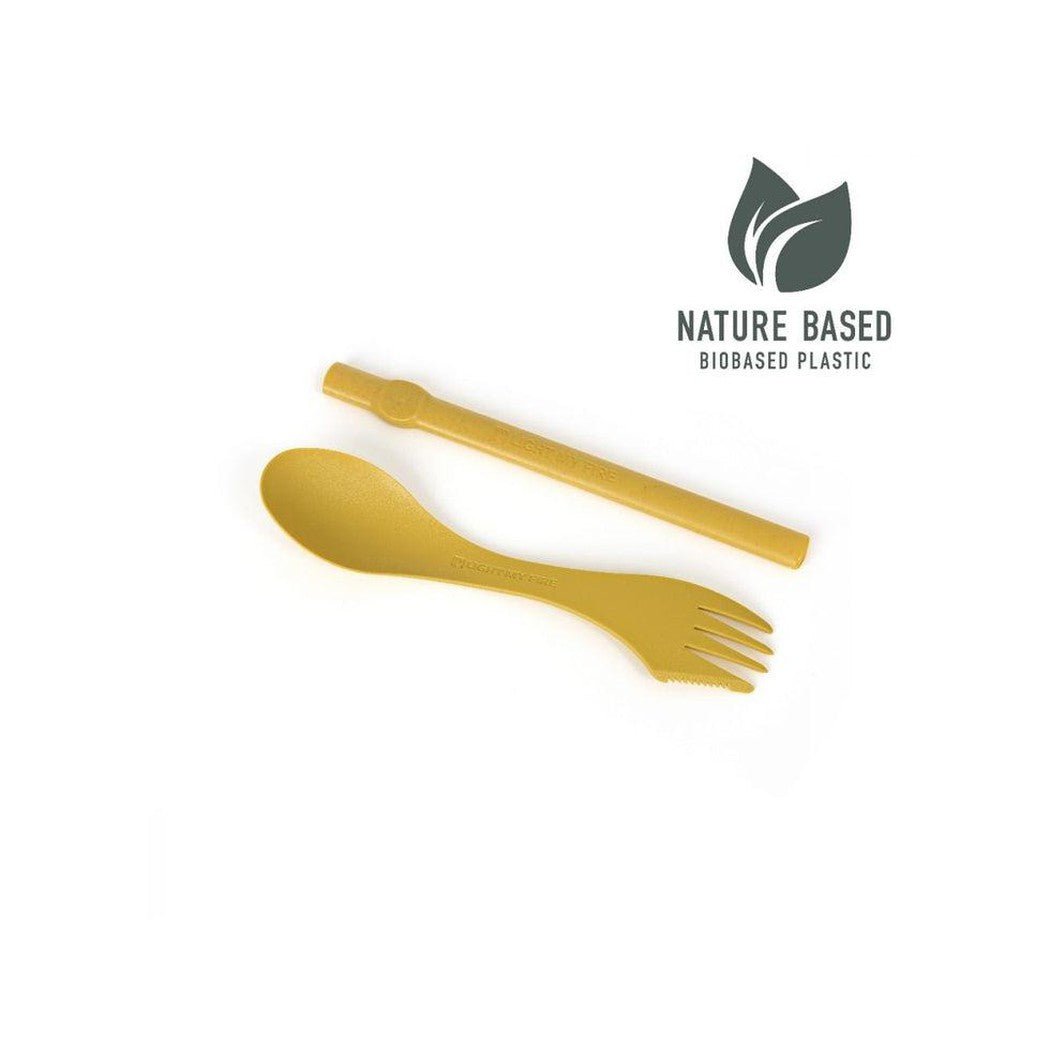 Light My Fire Spork'n Straw BIO-Camping - Cooking - Utensils-Musty Yellow-Appalachian Outfitters