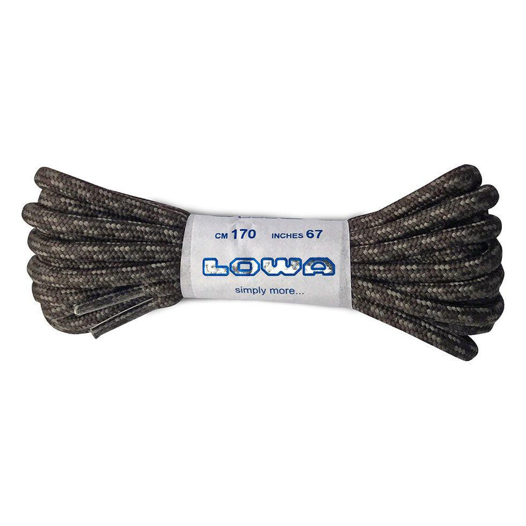 Brown Lowa Laces bundle with white label showing 170 cm length against white background.