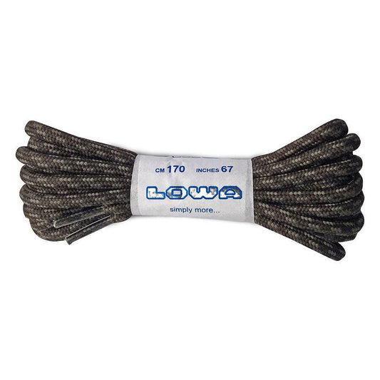 Brown Lowa Laces bundle with white label showing 170 cm length against white background.
