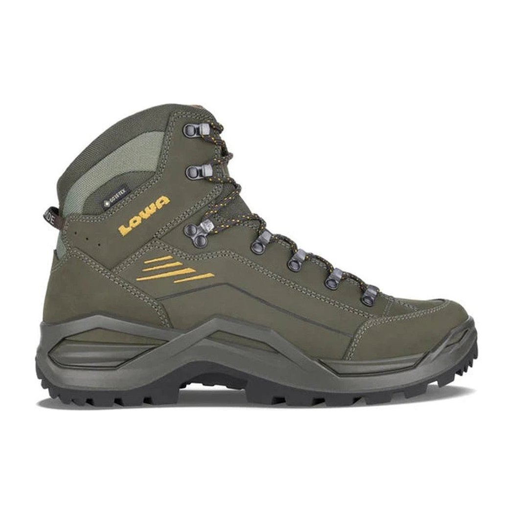 Lowa Men's Renegade EVO GTX Mid-Men's - Footwear - Boots-Olive/Mustard-Regular-8-Appalachian Outfitters