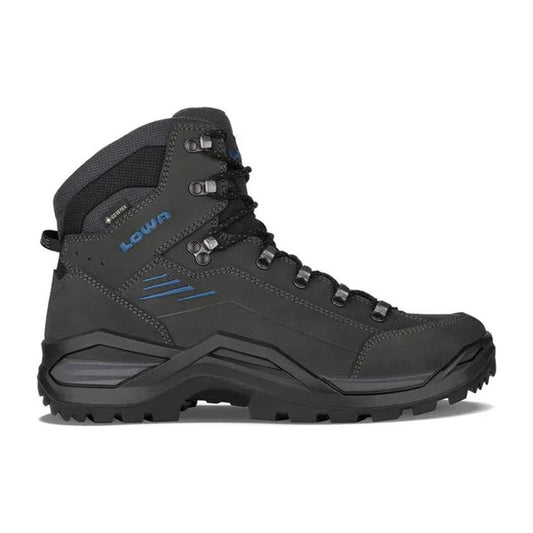 Lowa Men's Renegade EVO GTX Mid-Men's - Footwear - Boots-Anthracite/Steel Blue-Regular-8-Appalachian Outfitters
