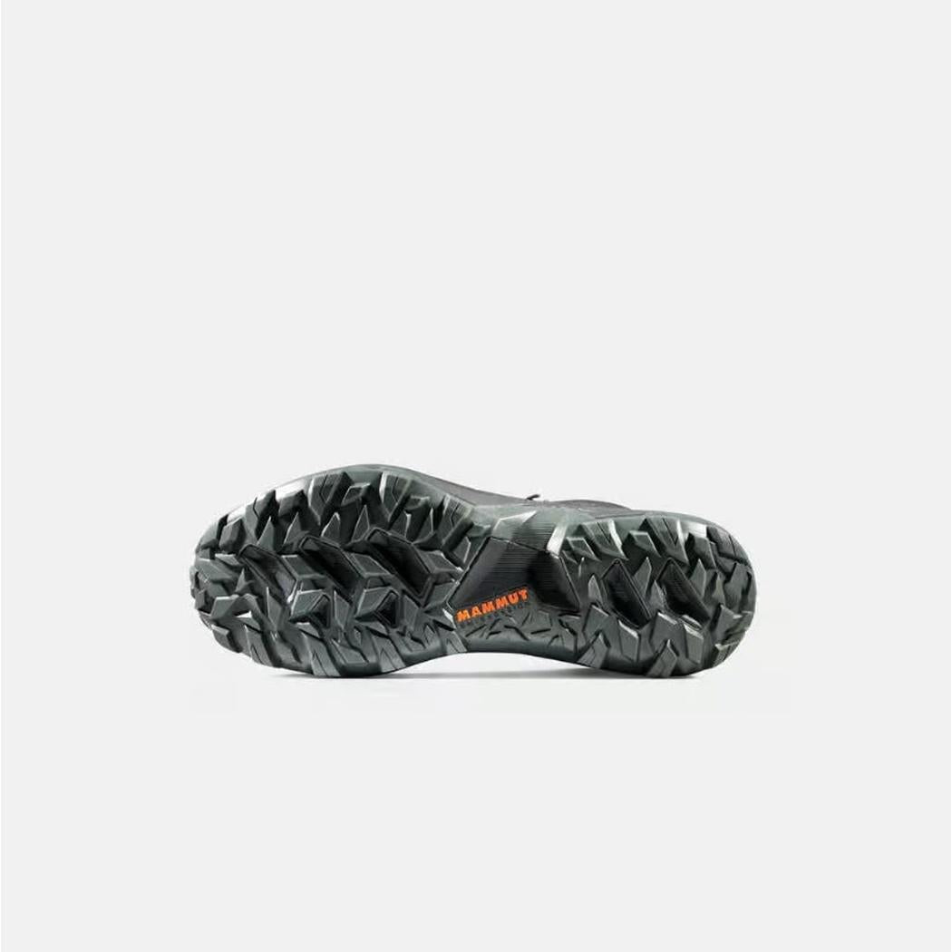The sole of the Mammut Sports Group Sertig II Mid GTX Men boot, showing the rugged tread pattern against a plain white background.
