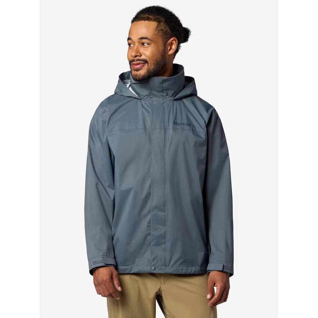 Marmot Men's PreCip Evo Jacket-Men's - Clothing - Jackets & Vests-Steel Onyx-L-Appalachian Outfitters