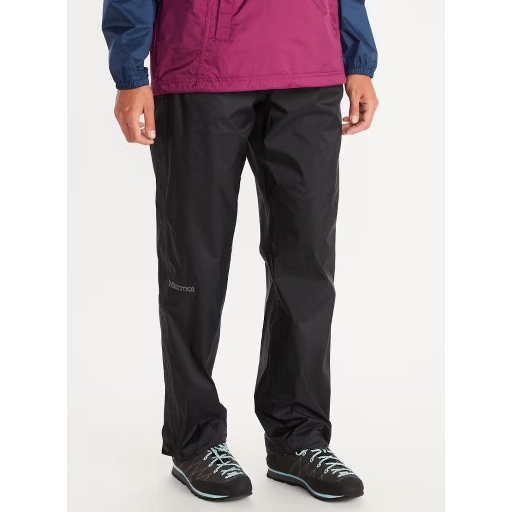 Marmot Women's PreCip Eco Full Zip Pant-Women's - Clothing - Bottoms-Black-29"-XS-Appalachian Outfitters