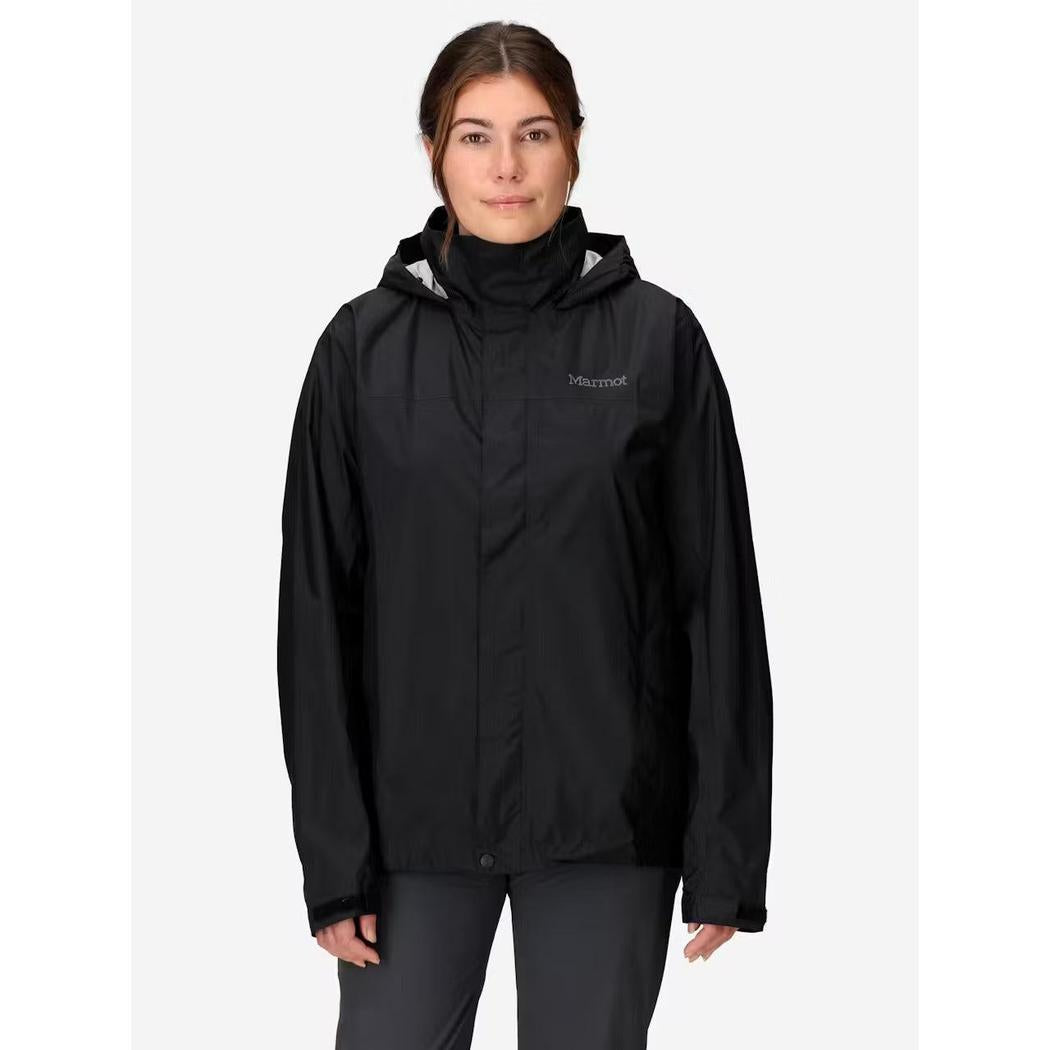Marmot Women's PreCip Eco Jacket-Women's - Clothing - Jackets & Vests-Black-S-Appalachian Outfitters
