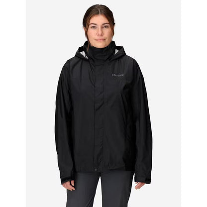 Marmot Women's PreCip Eco Jacket-Women's - Clothing - Jackets & Vests-Black-S-Appalachian Outfitters