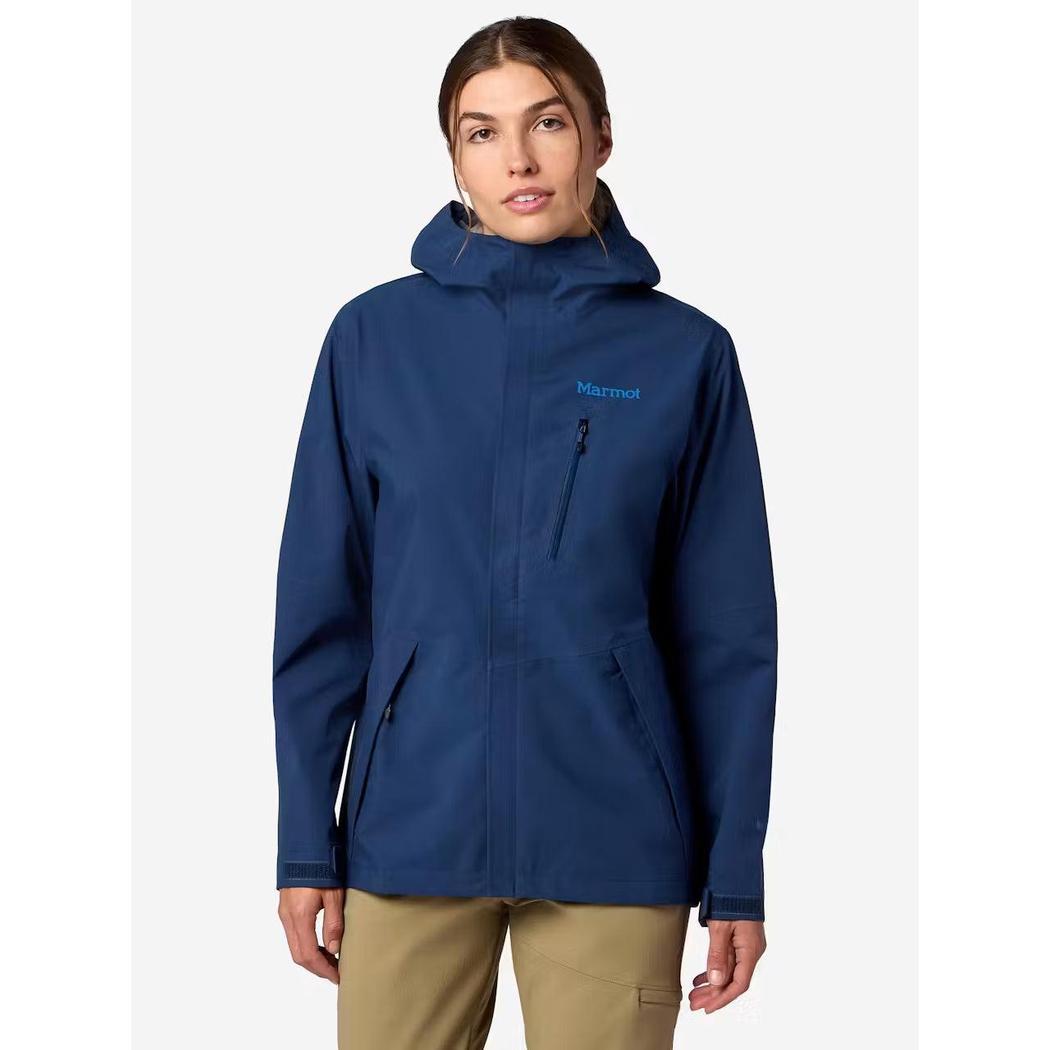 Marmot Women's PreCip Evo Pro Jacket-Women's - Clothing - Jackets & Vests-Nightfall Navy-S-Appalachian Outfitters
