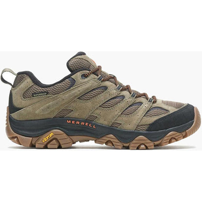Merrell Men's Moab 3 Waterproof-Men's - Footwear - Shoes-Olive/Gum-Regular-8-Appalachian Outfitters