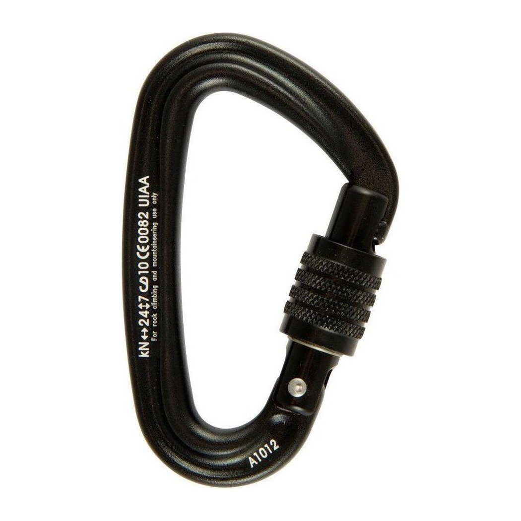 Metolius Bravo Locker Biner-Climbing - Hardware - Carabiners-Black-Appalachian Outfitters