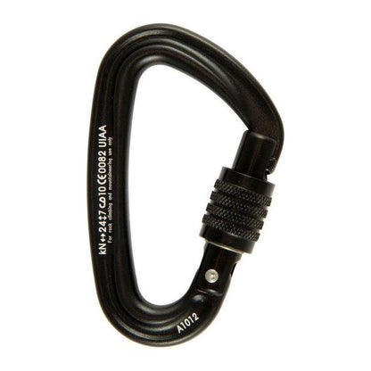 Metolius Bravo Locker Biner-Climbing - Hardware - Carabiners-Black-Appalachian Outfitters
