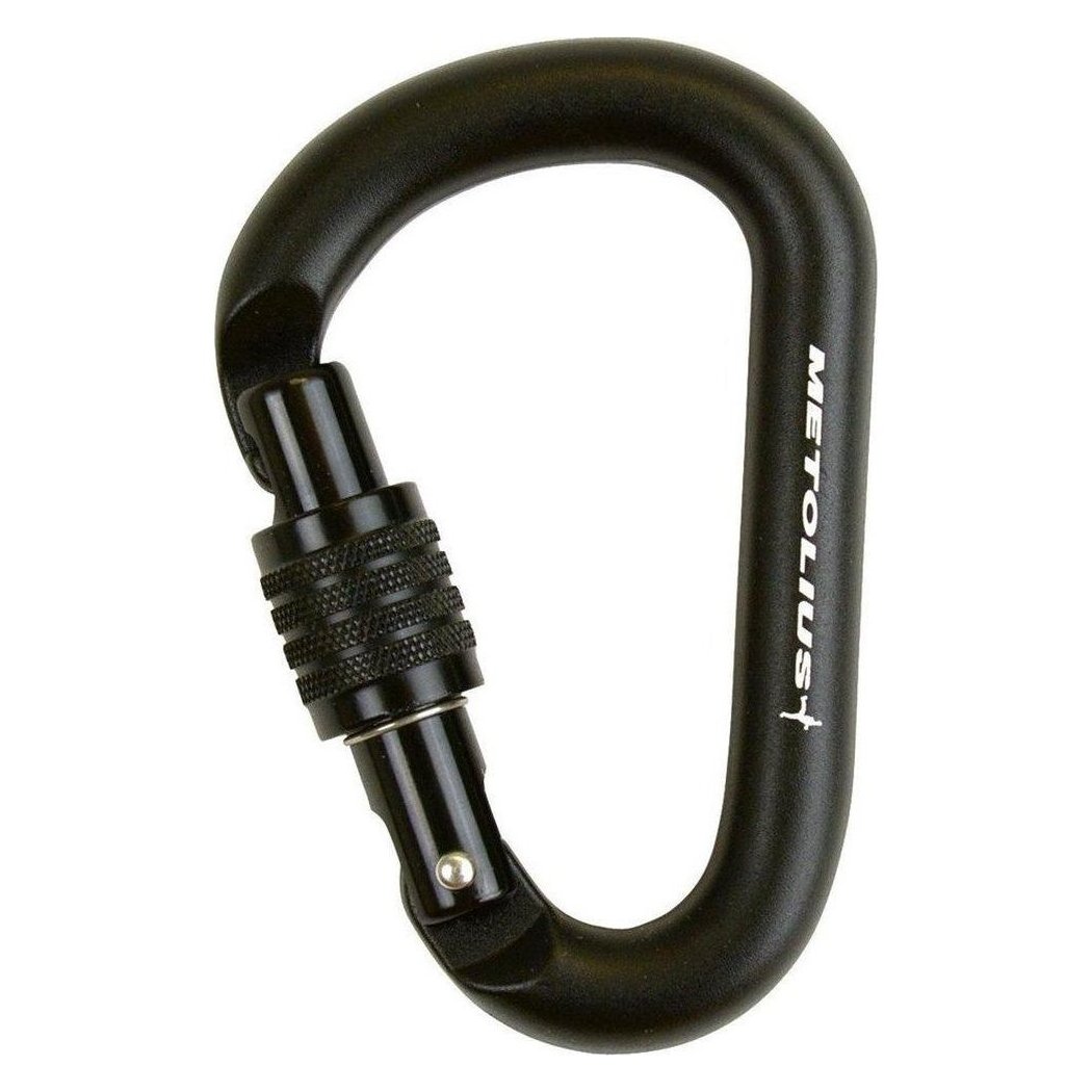Metolius Element Locker-Climbing - Hardware - Carabiners-Black-Appalachian Outfitters