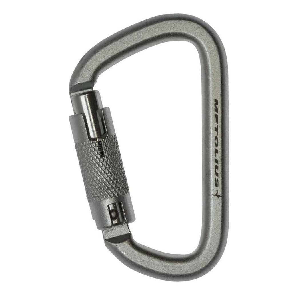 Metolius Steel Auto Lock Biner-Climbing - Hardware - Carabiners-Silver-Appalachian Outfitters