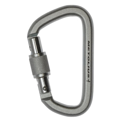 Metolius Steel Screw Lock Biner-Climbing - Hardware - Carabiners-Silver-Appalachian Outfitters