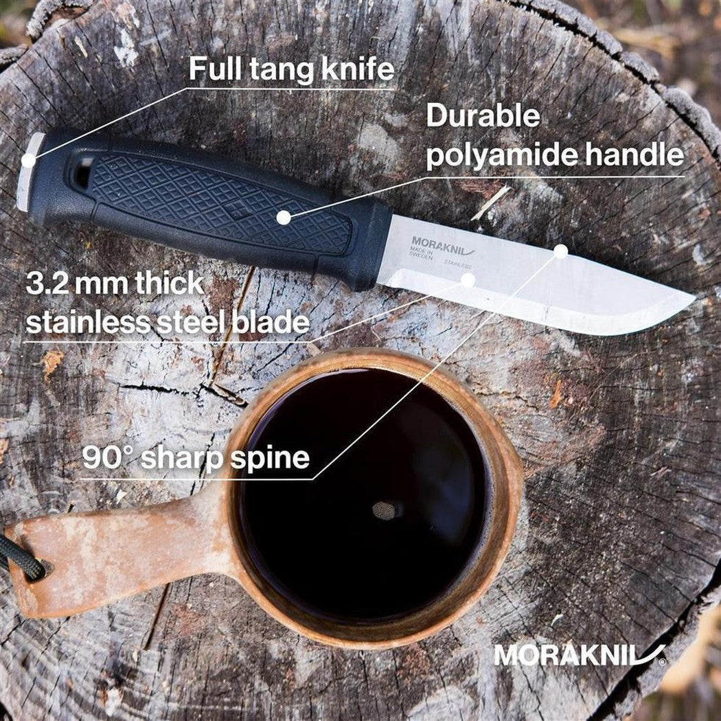Morakniv Garberg Stainless Steel Knife - Poly Sheath-Camping - Accessories - Knives-Appalachian Outfitters