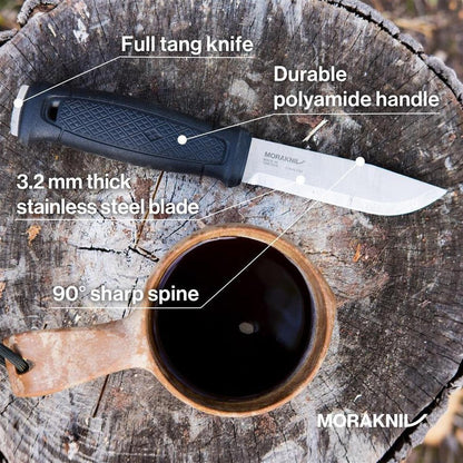 Morakniv Garberg Stainless Steel Knife - Poly Sheath-Camping - Accessories - Knives-Appalachian Outfitters