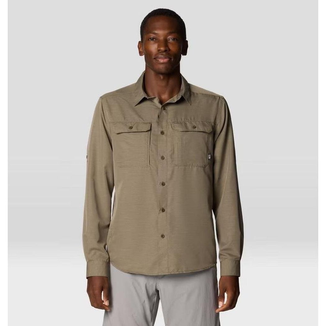 Mountain Hardwear Men's Canyon Long Sleeve Shirt-Men's - Clothing - Tops-Tierra-M-Appalachian Outfitters