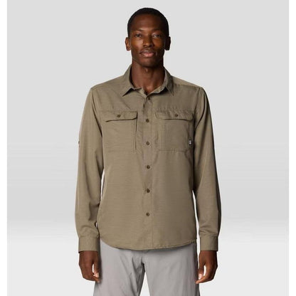 Mountain Hardwear Men's Canyon Long Sleeve Shirt-Men's - Clothing - Tops-Tierra-M-Appalachian Outfitters