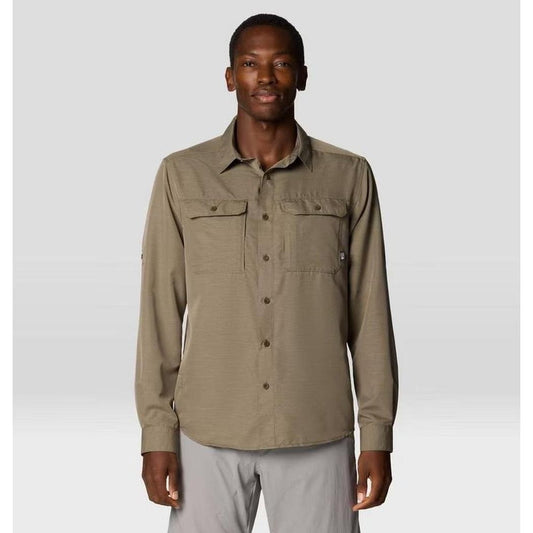 Mountain Hardwear Men's Canyon Long Sleeve Shirt-Men's - Clothing - Tops-Tierra-M-Appalachian Outfitters