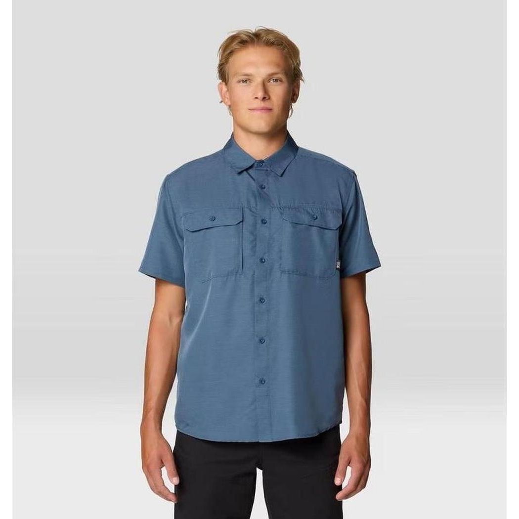 Mountain Hardwear Men's Canyon Short Sleeve-Men's - Clothing - Tops-Zinc-M-Appalachian Outfitters