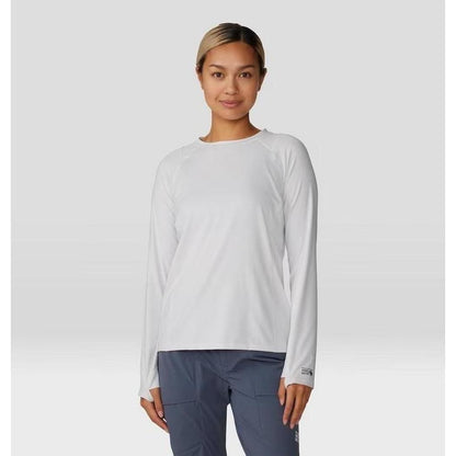 Mountain Hardwear Women's Crater Lake Long Sleeve-Women's - Clothing - Tops-Fogbank-XS-Appalachian Outfitters