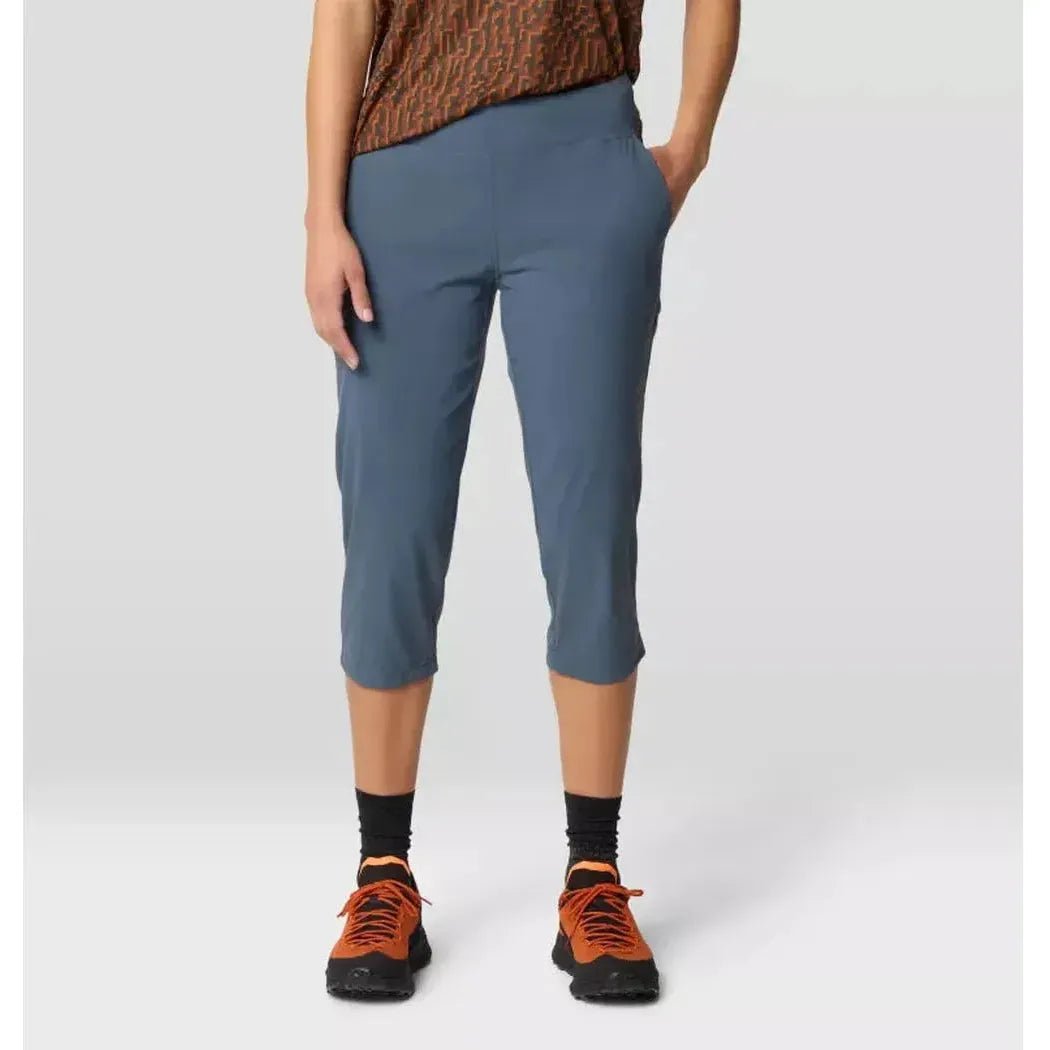 Mountain Hardwear Women's Dynama Capri-Women's - Clothing - Bottoms-Moon Blue-XS-Appalachian Outfitters