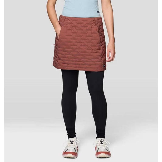 Mountain Hardwear Women's Stretch Down Skirt-Women's - Clothing - Skirts/Skorts-Bourbon Brown-S-Appalachian Outfitters