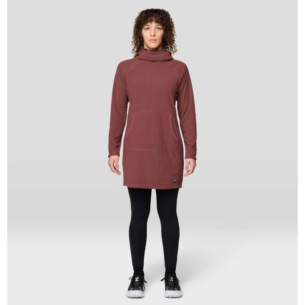 Mountain Hardwear Women's Summit Grid Dress-Women's - Clothing - Dresses-Bourbon Brown-S-Appalachian Outfitters