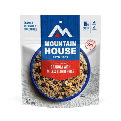 Mountain House Granola with Milk & Blueberries-Food - Backpacking-Appalachian Outfitters