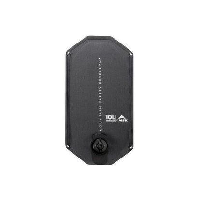 A front view of the MSR Dromedary Bags 4L in charcoal/graphite showing the brand name and capacity on a white background.