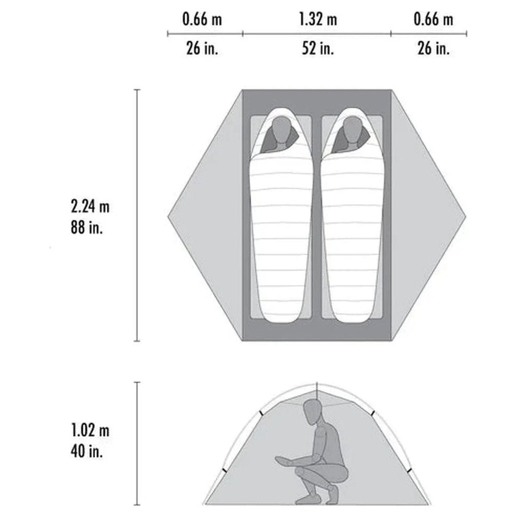 MSR Hubba Hubba LT 2P Tent-Camping - Tents & Shelters - Tents-Appalachian Outfitters