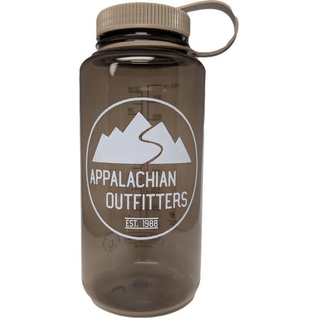 Side view of the Nalgene Appalachian Outfitters Wide Mouth 32oz bottle with a white background.