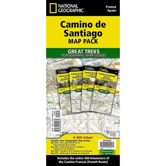 National Geographic Camino de Santiago [Map Pack Bundle]-Books - Maps-Appalachian Outfitters