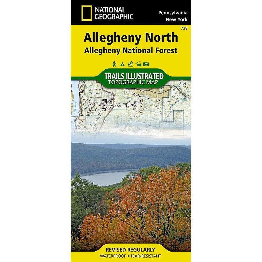 National Geographic Trails Illustrated Allegheny North Map [Allegheny National Forest]-Books - Maps-Appalachian Outfitters