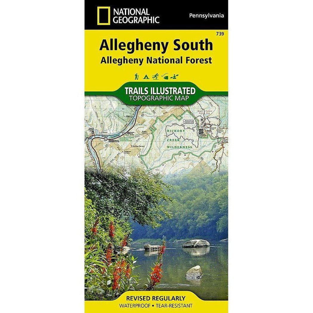 National Geographic Trails Illustrated Allegheny South Map [Allegheny National Forest]-Books - Maps-Appalachian Outfitters