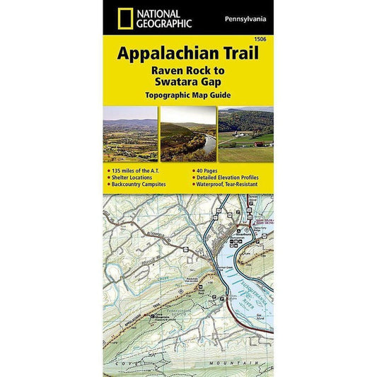 National Geographic Trails Illustrated Appalachian Trail: Raven Rock to Swatara Gap Map [Pennsylvania]-Books - Maps-Appalachian Outfitters