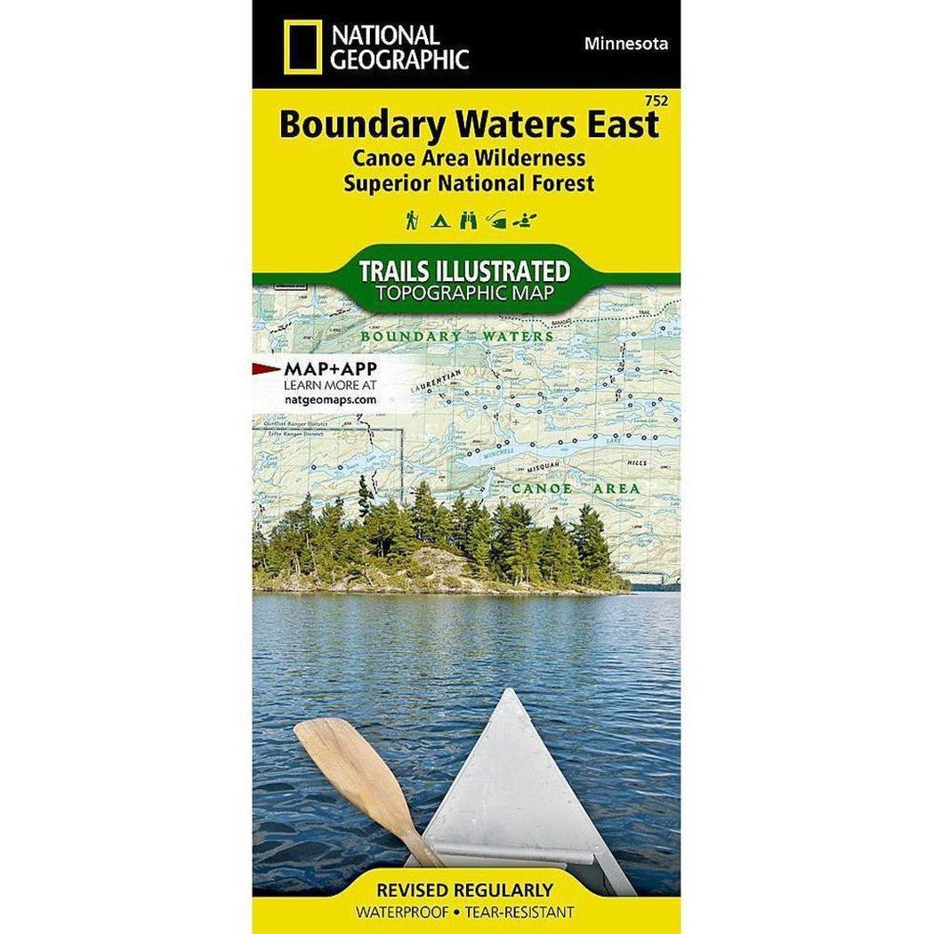 National Geographic Trails Illustrated Boundary Waters East Map [Canoe Area Wilderness, Superior National Forest]-Books - Maps-Appalachian Outfitters