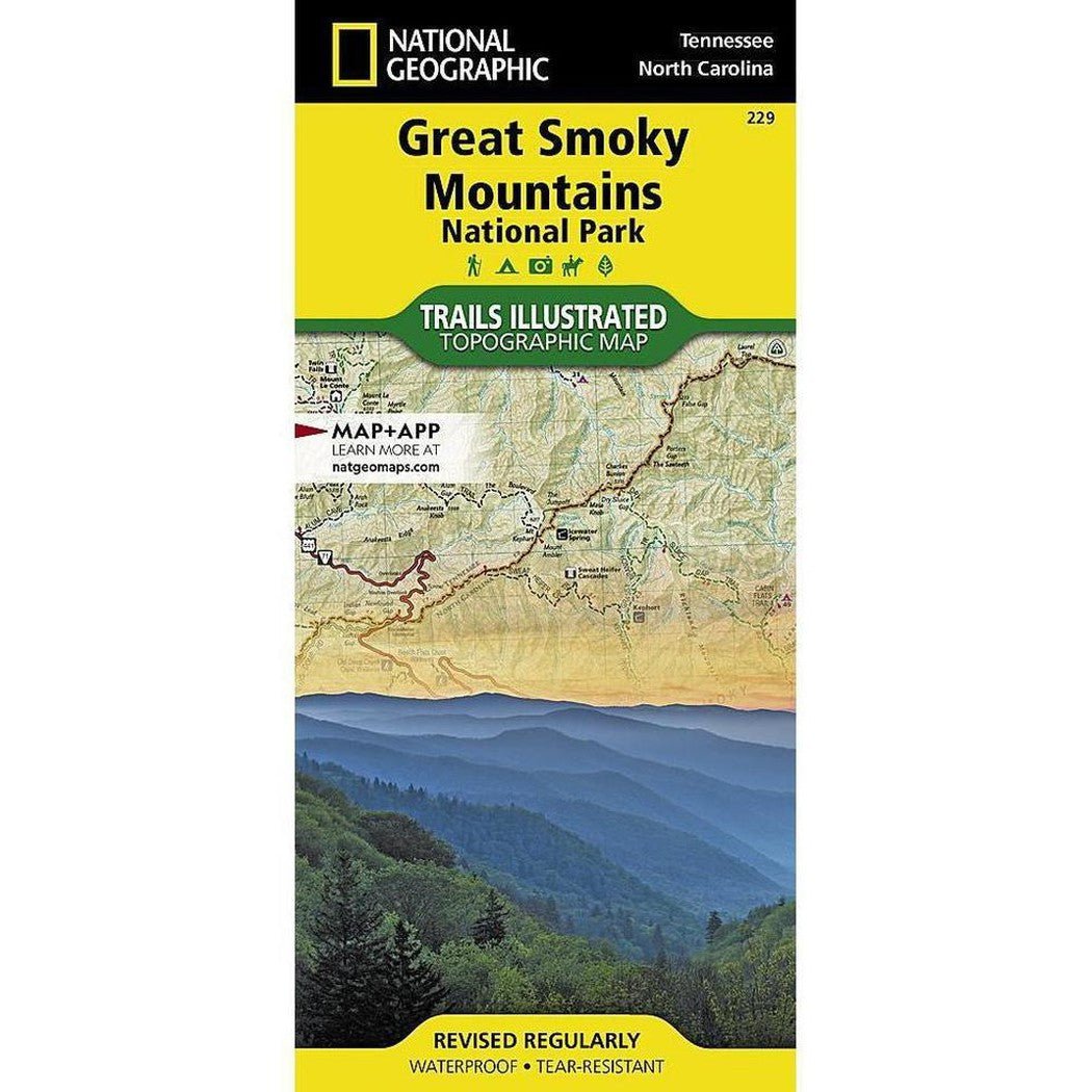 National Geographic Trails Illustrated Great Smoky Mountains National Park Map-Books - Maps-Appalachian Outfitters