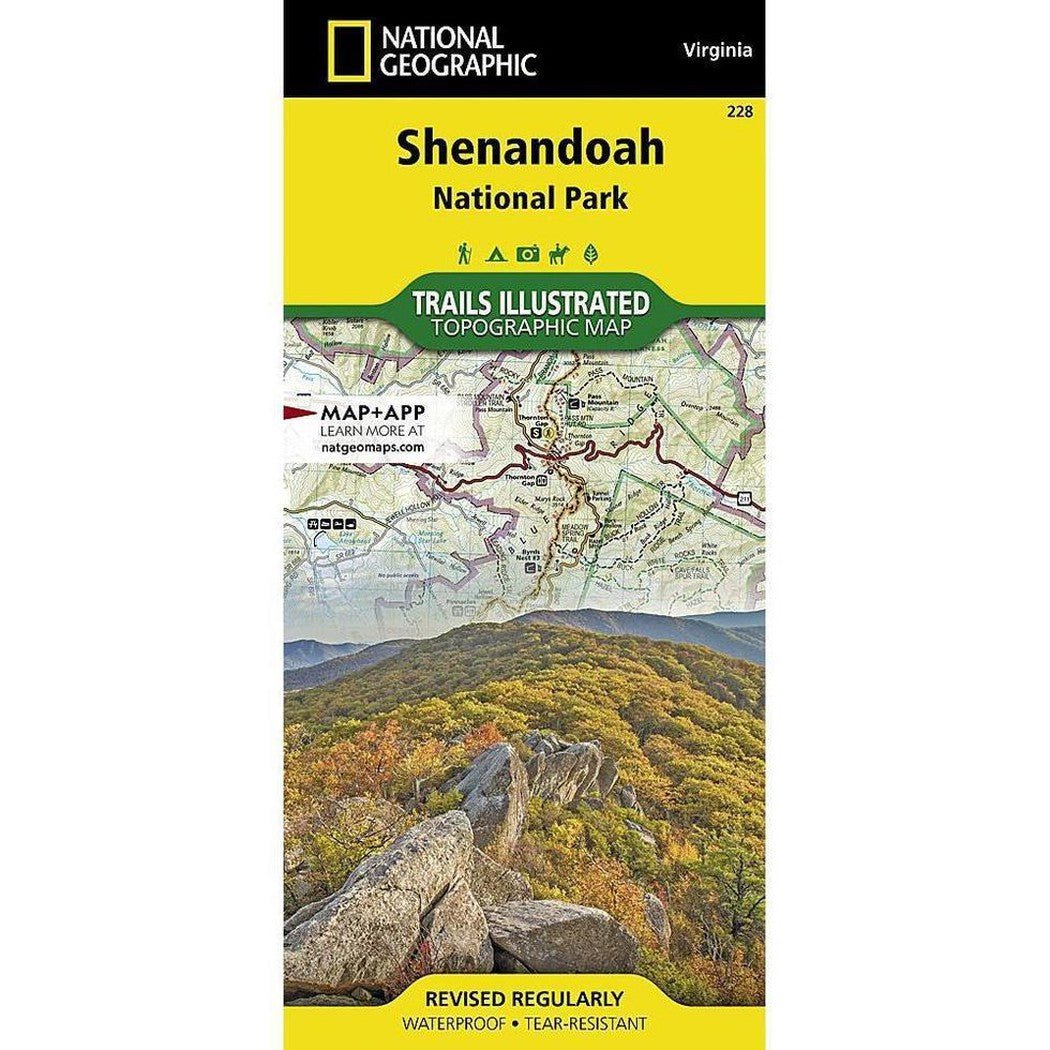 National Geographic Trails Illustrated Shenandoah National Park Map-Books - Maps-Appalachian Outfitters