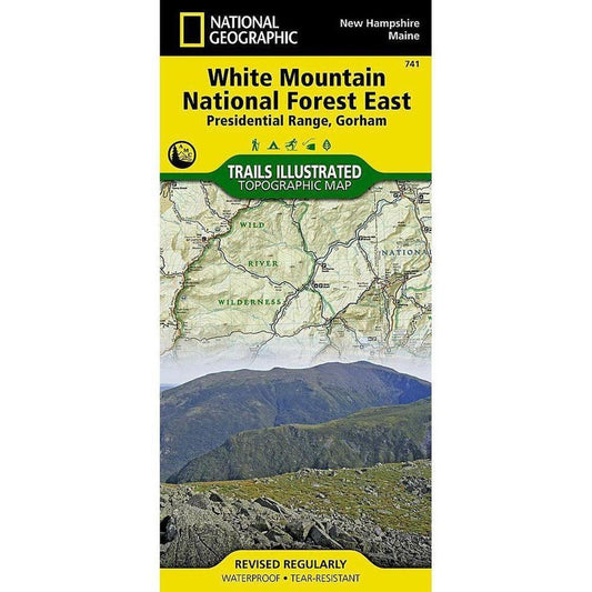 National Geographic Trails Illustrated White Mountain National Forest East Map [Presidential Range, Gorham]-Books - Maps-Appalachian Outfitters