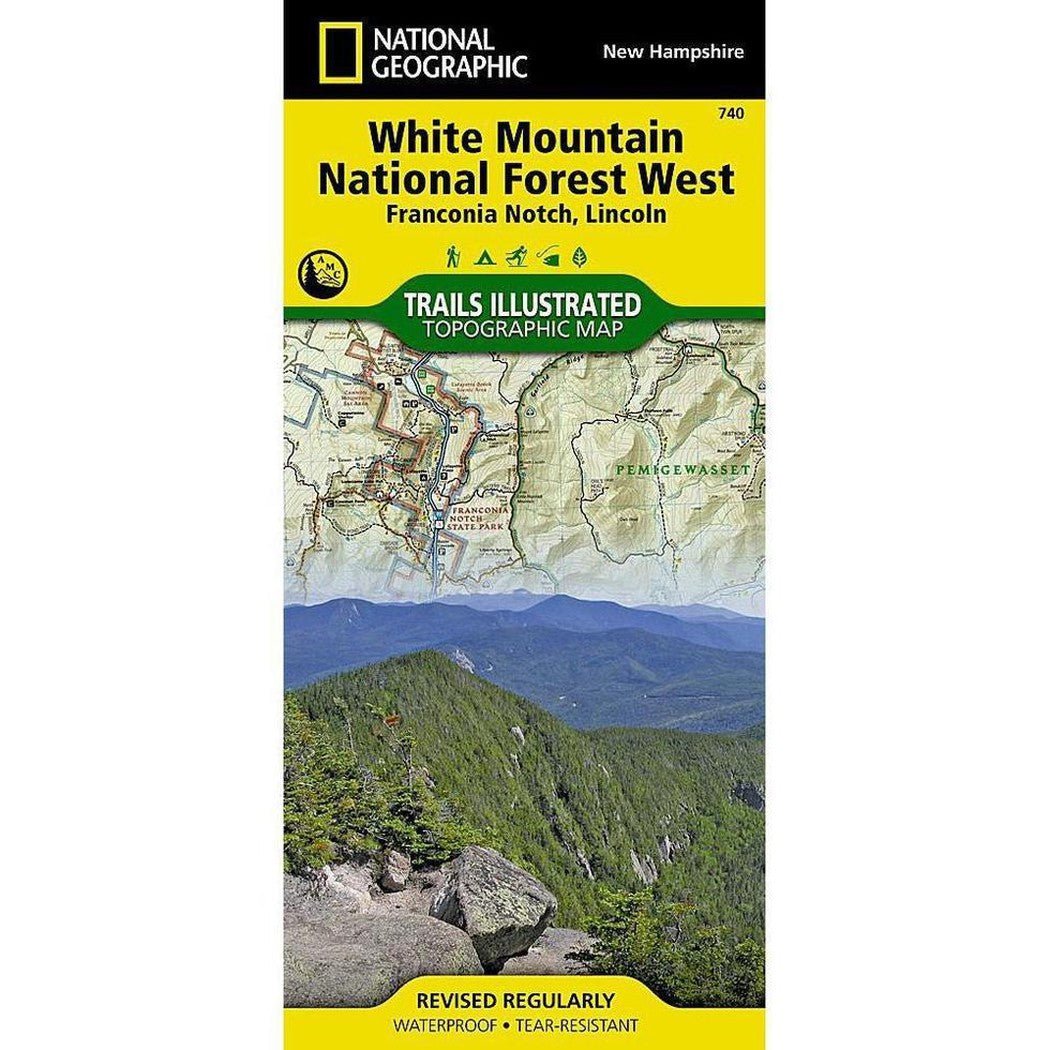 National Geographic Trails Illustrated White Mountain National Forest West Map [Franconia Notch, Lincoln]-Books - Maps-Appalachian Outfitters