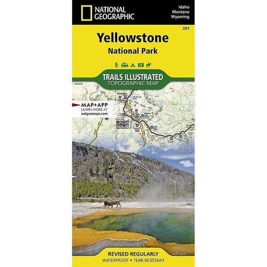National Geographic Trails Illustrated Yellowstone National Park Map-Books - Maps-Appalachian Outfitters