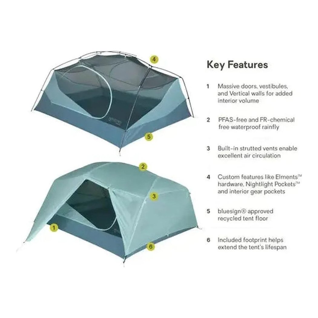 NEMO Aurora 3P & Footprint-Camping - Tents & Shelters - Tents-Appalachian Outfitters