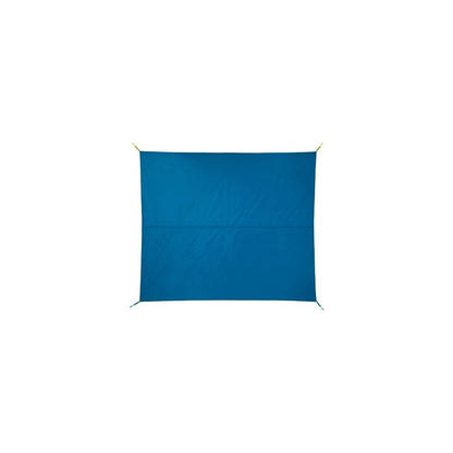 Blue NEMO Aurora Highrise 4P Footprint tent footprint laid flat against a white background.