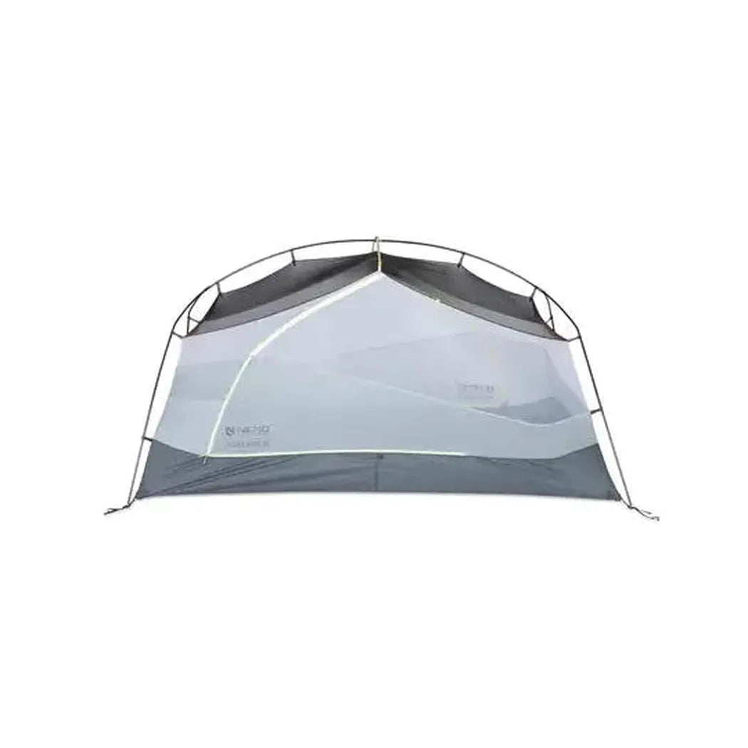 A front view of the NEMO Dagger OSMO Lightweight Backpacking 2p Tent against a white background.