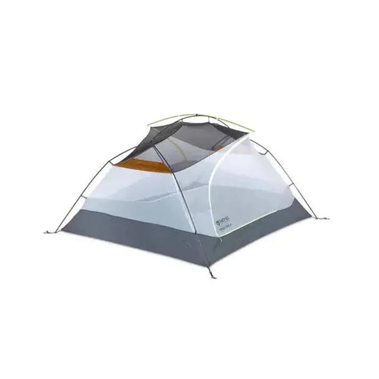 A front view of the NEMO Dagger OSMO Lightweight Backpacking 3p Tent against a white background.