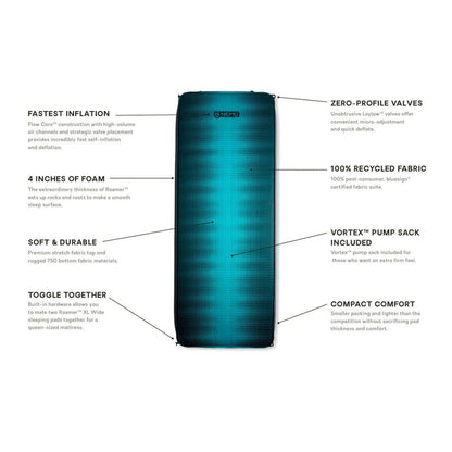 NEMO Roamer Self-Inflating Mattress-Camping - Sleeping Pads - Pads-Appalachian Outfitters